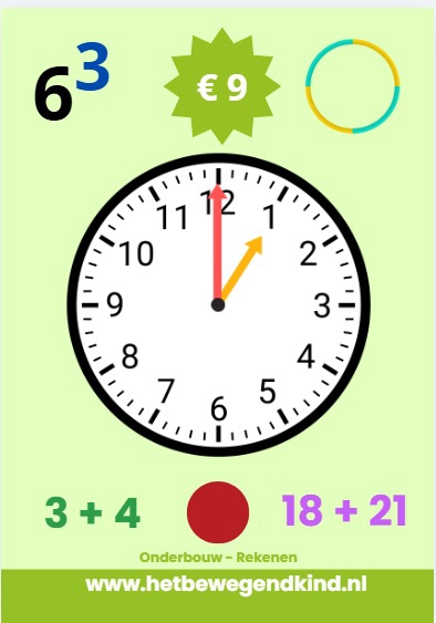 Multifunctionele rekenkaarten voor bewegend leren